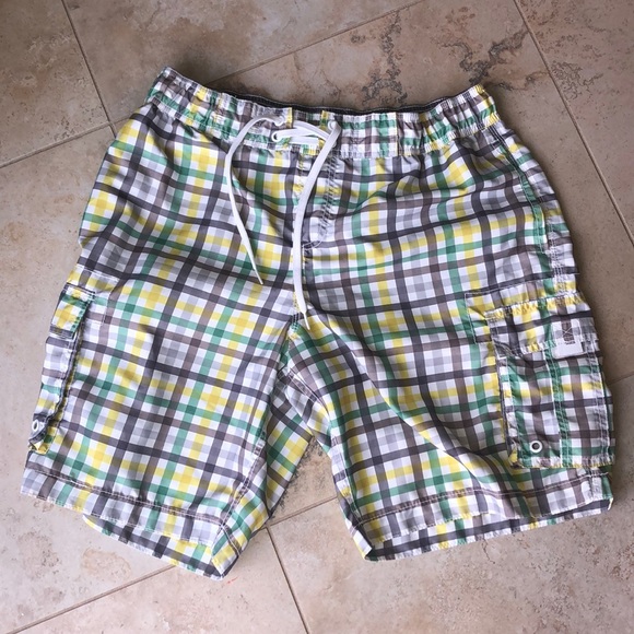 Old Navy Other - Old Navy men’s plaid swim trunks size large